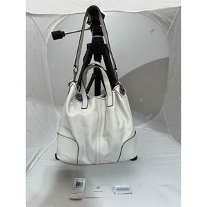 Coach Hadley Medium White Leather Purse Bag with tags